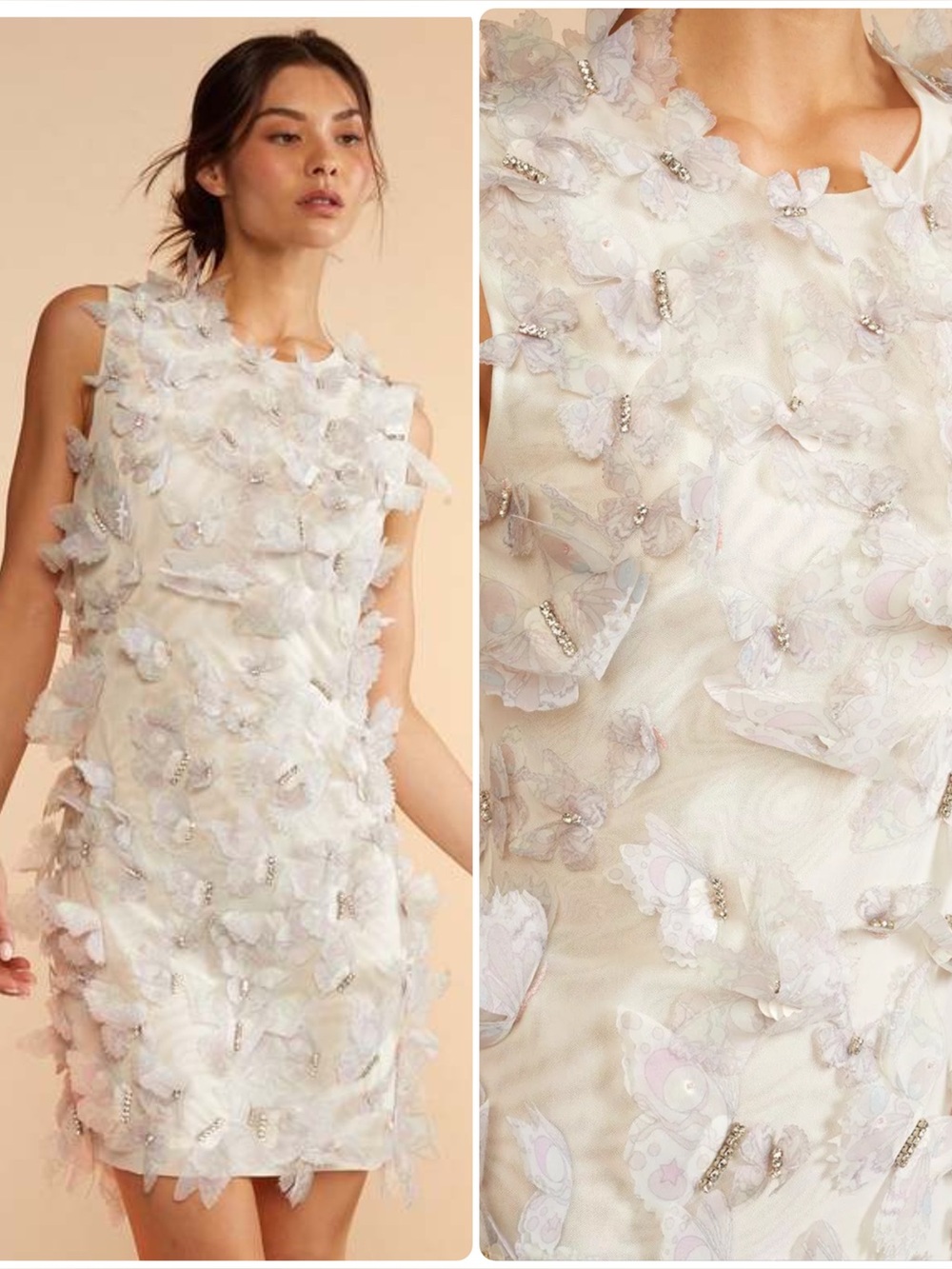 New Cynthia Rowley ButterFly Crystal Dress
